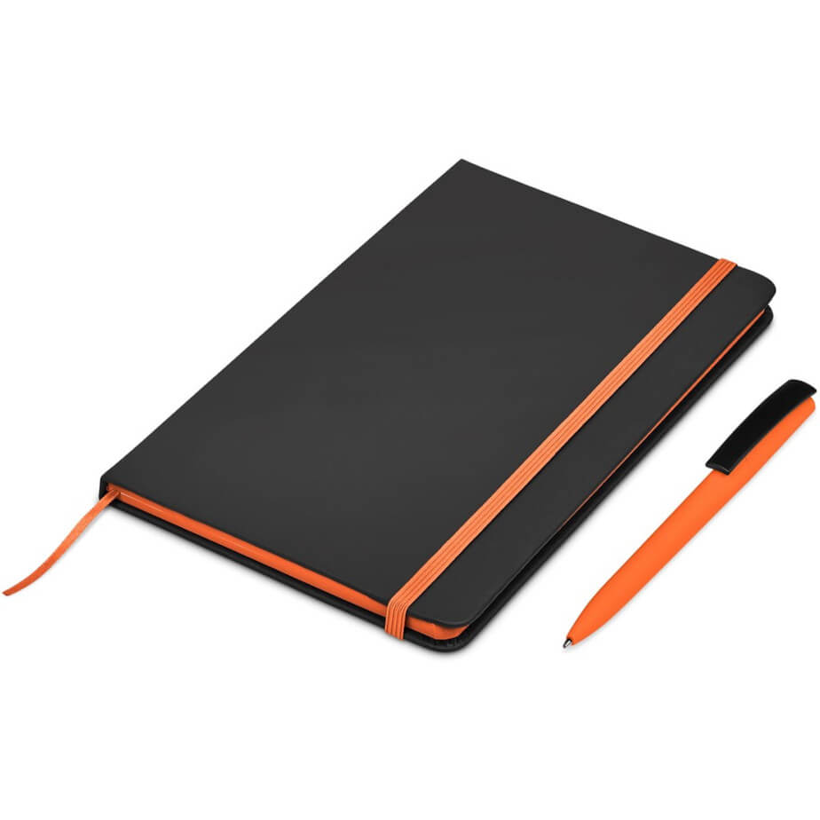 Altitude Johnson Notebook & Pen Set New Orange